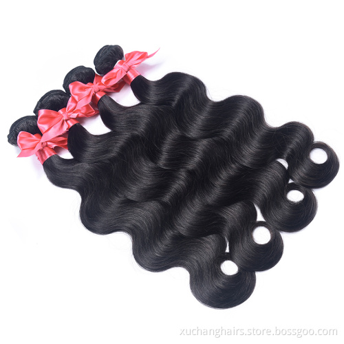 Raw Indian Hair Weaving Virgin Hair Bundles With Frontal
